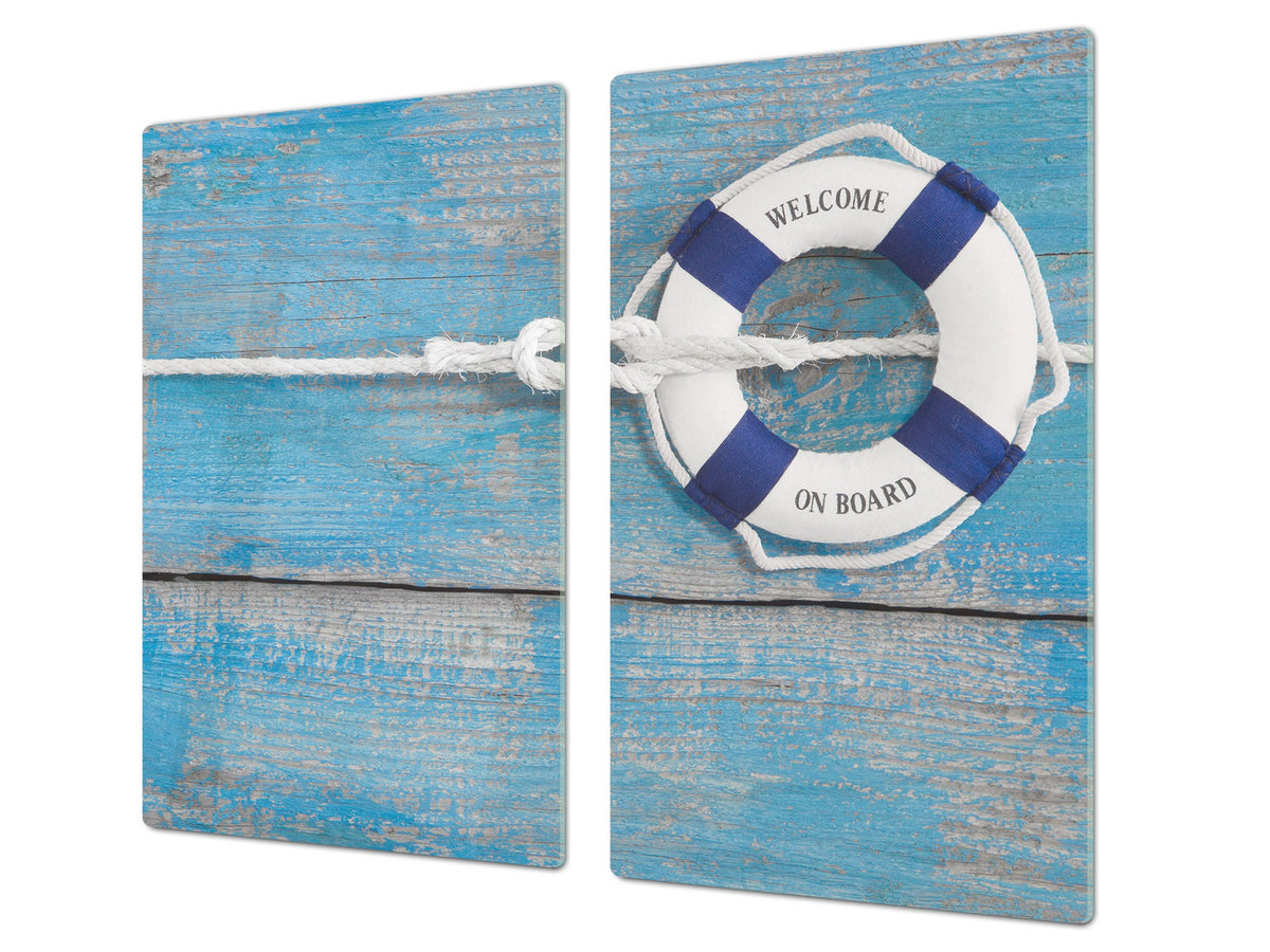 Tempered GLASS Cutting Board 60D10: Lifebuoy