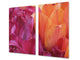 Cubre vitros de cristal templado - Tabla para cortar de cristal – Tabla para amasar y protector de vitro D06 Serie Flores: Textura 72