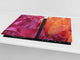 Planche à découper en verre – Couvre-plaques de cuisson D06 Série Fleurs: Texture 72
