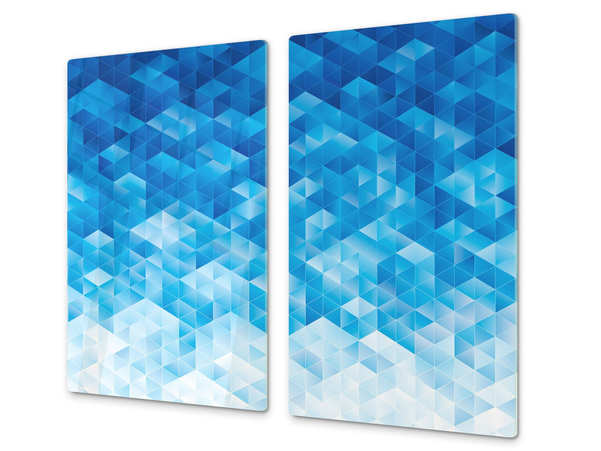 Tempered GLASS Cutting Board D01 Abstract Series: Texture 68