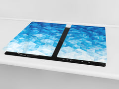 Tempered GLASS Cutting Board D01 Abstract Series: Texture 68