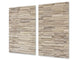 Tempered GLASS Kitchen Board – Impact & Scratch Resistant D10A Textures Series A: Brick wall 2