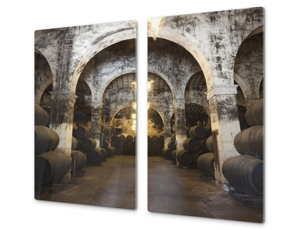 ORIGINALE tagliere in VETRO temperato – Copri-piano cottura a induzione; D04 Serie Bevande: Vino 27