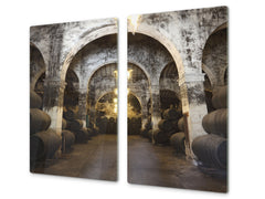 ORIGINALE tagliere in VETRO temperato – Copri-piano cottura a induzione; D04 Serie Bevande: Vino 27