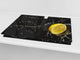 Tabla de cocina de vidrio templado - Tabla de corte de cristal resistente D07 Frutas y verduras: Limón 10