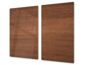 Tempered GLASS Kitchen Board – Impact & Scratch Resistant D10A Textures Series A: Wood 14