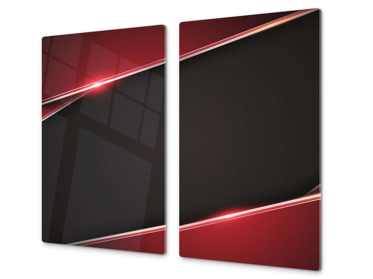 Tempered GLASS Cutting Board D01 Abstract Series: Texture 9