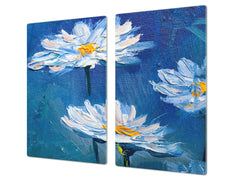 Resistant Glass Cutting Board 60D05B: Flowers 5