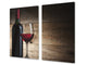 Schneidbrett aus Hartglas und schützende Arbeitsoberfläche D04 Drinks Series: wine 12