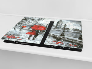 Worktop saver and Pastry Board D13 Images: Big Ben red umbrella