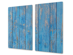 Tempered GLASS Kitchen Board – Impact & Scratch Resistant D10A Textures Series A: Wood 24