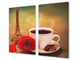 KITCHEN BOARD & Induction Cooktop Cover D05 Coffee Series: Paris 1