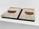 KITCHEN BOARD & Induction Cooktop Cover D05 Coffee Series: Coffee 74