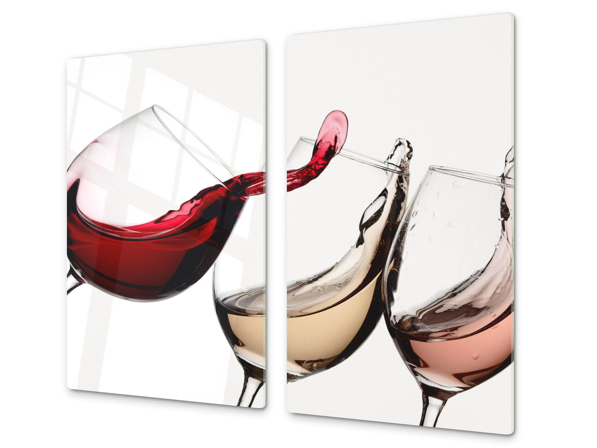 Chopping Board - Induction Cooktop Cover D04 Drinks Series: wine 8