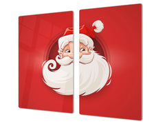 CUTTING BOARD and Cooktop Cover ;D20 Christmas Series: Santa claus sign