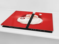 CUTTING BOARD and Cooktop Cover ;D20 Christmas Series: Santa claus sign