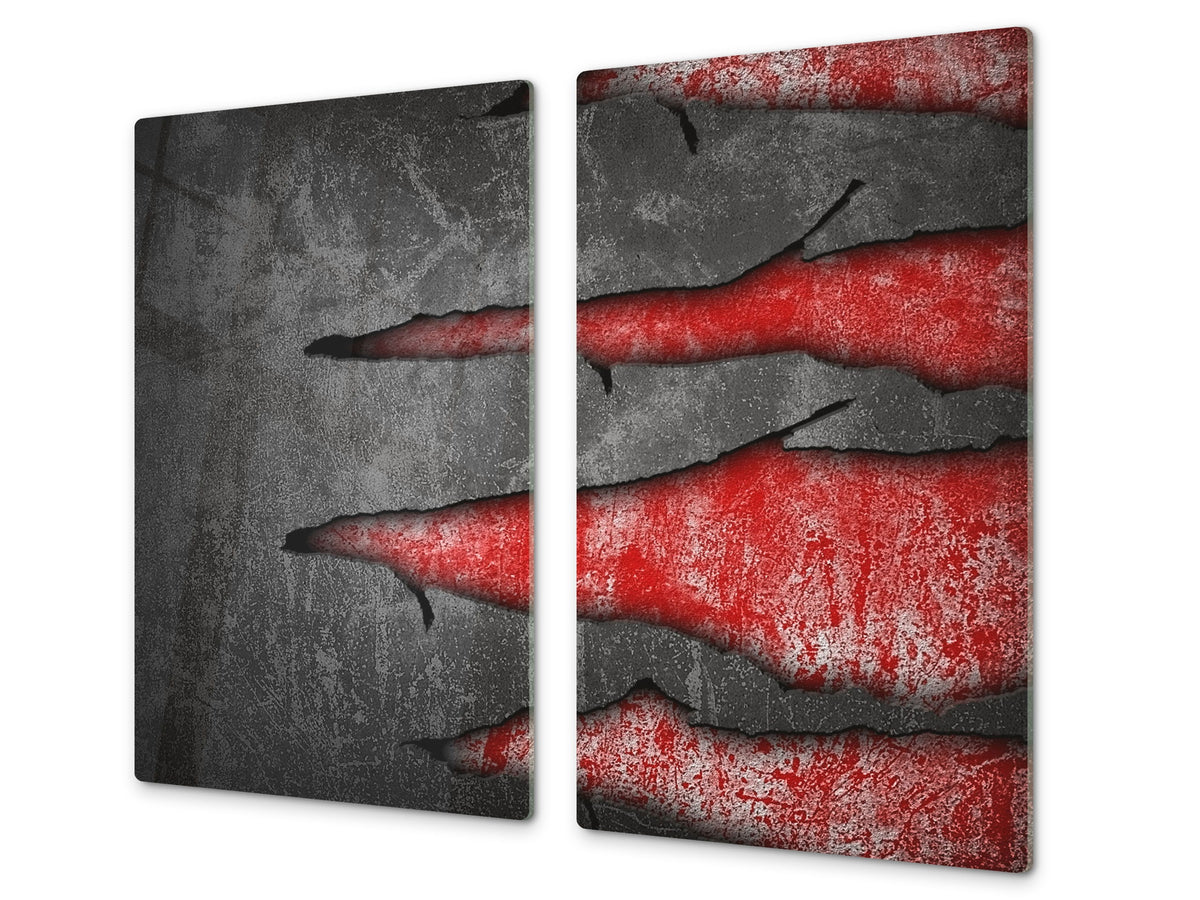 Tempered GLASS Kitchen Board D09 Other: Wound