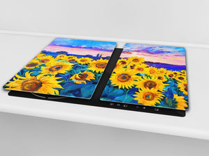 Resistant Glass Cutting Board 60D05B: Sunflowers 5