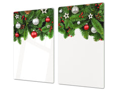 CUTTING BOARD and Cooktop Cover ;D20 Christmas Series: Christmas garland