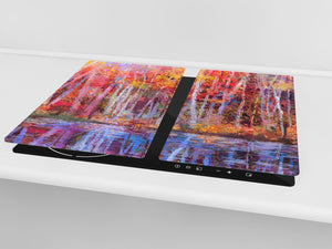 Planche de cuisine en verre trempé D13 Série D'art: Dessin 58