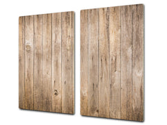 TEMPERED GLASS CHOPPING BOARD – Glass Cutting Board and Worktop Saver D26 Textures and tiles 2 Series: Vintage wood panel