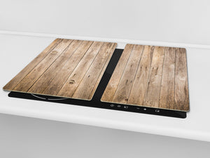 TEMPERED GLASS CHOPPING BOARD – Glass Cutting Board and Worktop Saver D26 Textures and tiles 2 Series: Vintage wood panel