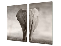 Tempered GLASS Cutting Board 60D01: Elephant 1