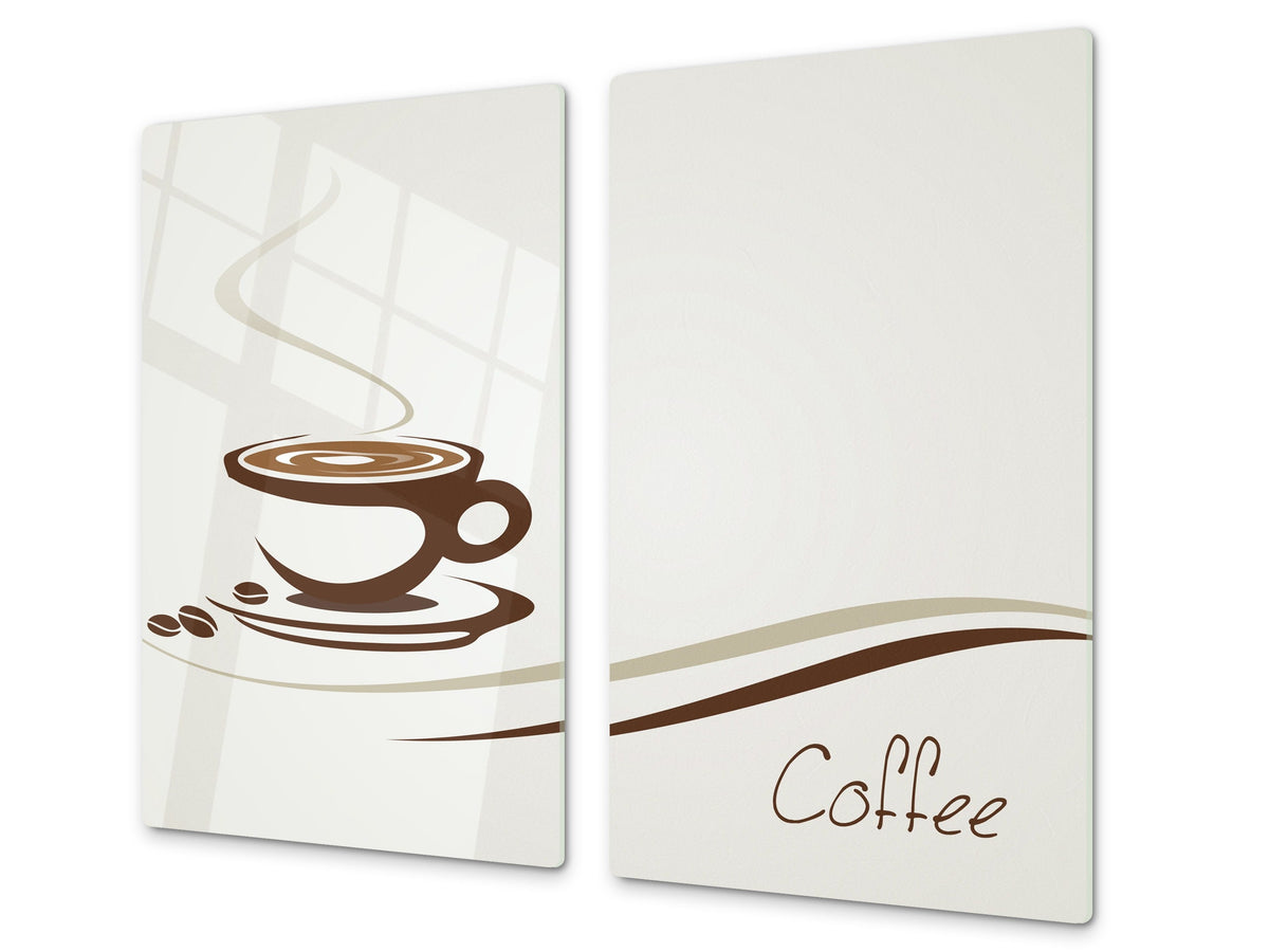 KITCHEN BOARD & Induction Cooktop Cover D05 Coffee Series: Coffee 5