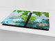 Very Big Kitchen Board – Glass Cutting Board and worktop saver; Nature series DD08: Pietra 1
