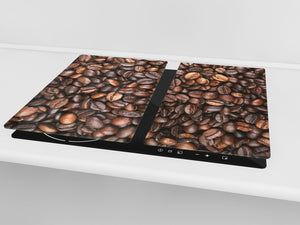 KITCHEN BOARD & Induction Cooktop Cover D05 Coffee Series: Cafe 121