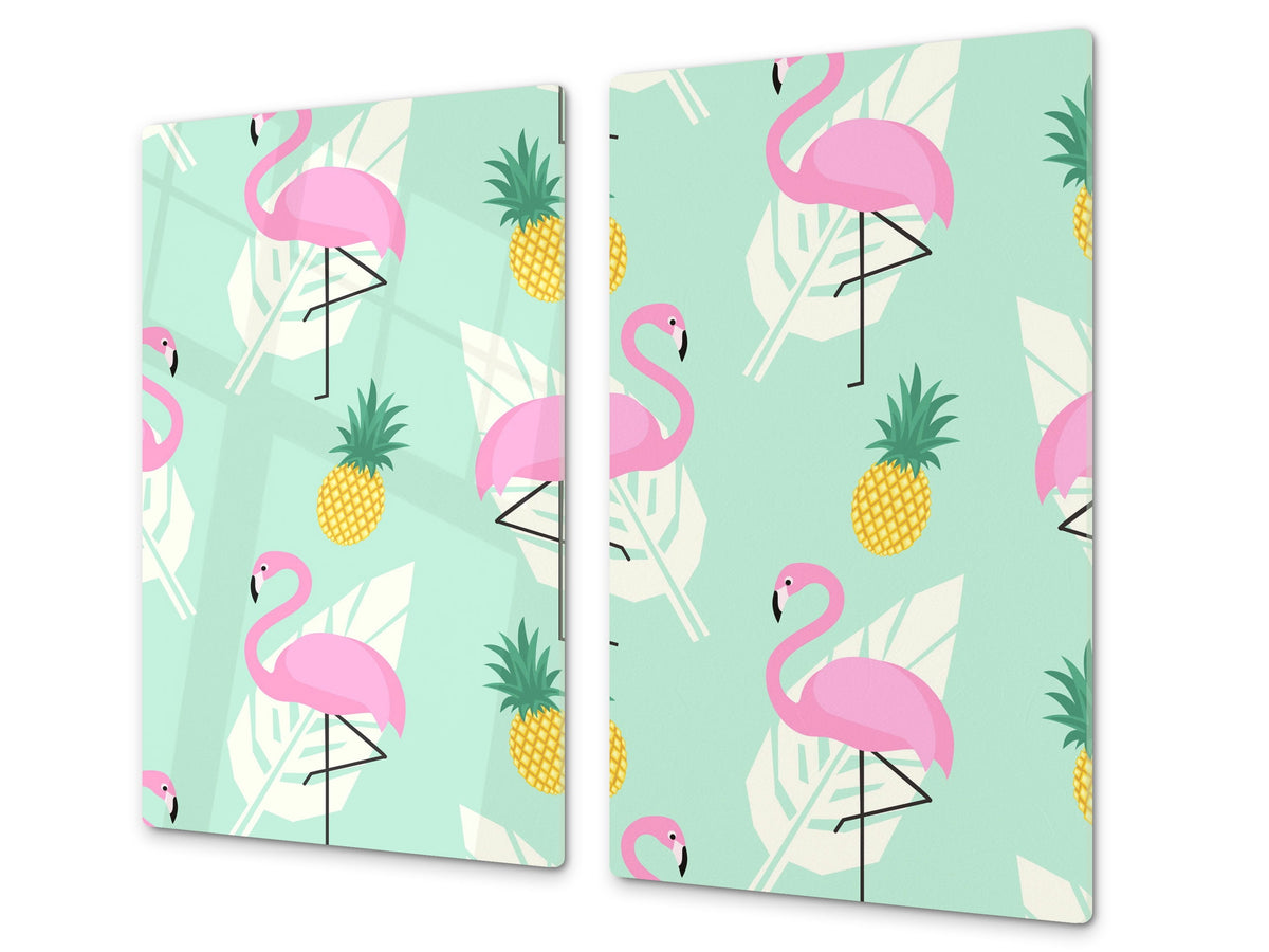 Tempered GLASS Cutting Board – Worktop saver  D15 Drawings Series: Pelican