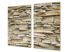 Tempered GLASS Kitchen Board – Impact & Scratch Resistant D10B Textures Series B: Stone 18