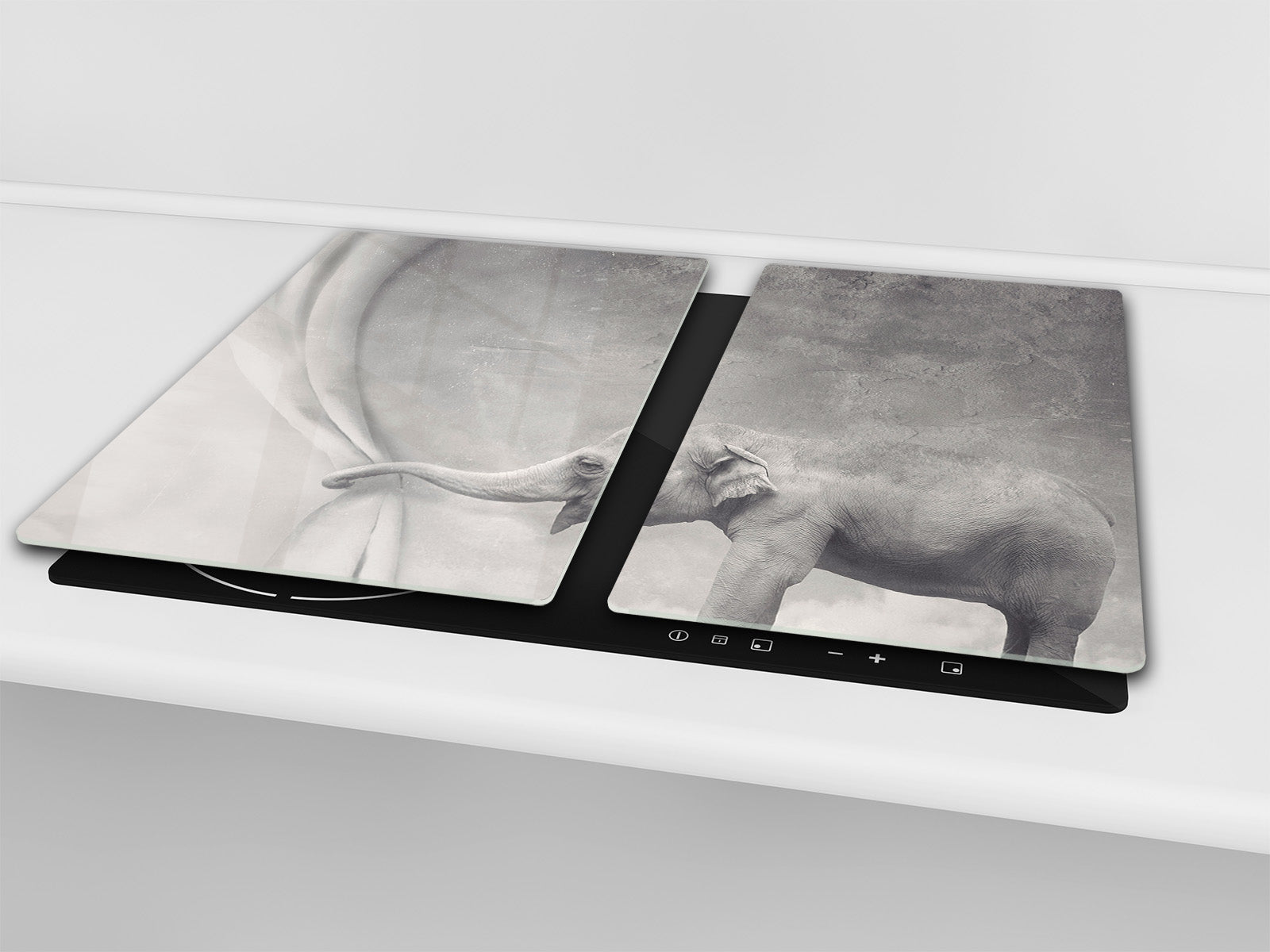 Tabla de cortar de VIDRIO templado 60D01: Elefante feliz