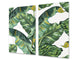 Mehrfunktional Hartglas Gehärtetes - Abdeckplatte für Induktionskochfeld - Schneideplatten;  Drawings Series: Leaves 31
