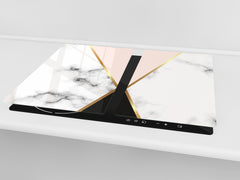 Tempered GLASS Kitchen Board – Impact & Scratch Resistant D10A Textures Series A: Marble