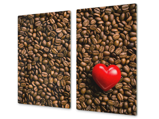 KITCHEN BOARD & Induction Cooktop Cover D05 Coffee Series: Coffee 137