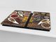 Glass Kitchen Board 60D03A: Root spices 2