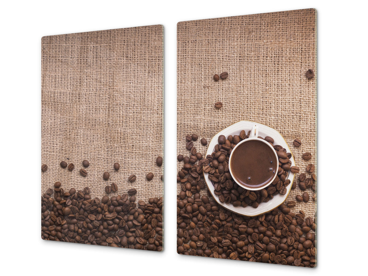 Couvre-plaques de cuisson en VERRE trempé; D05 Série Café: Café 139