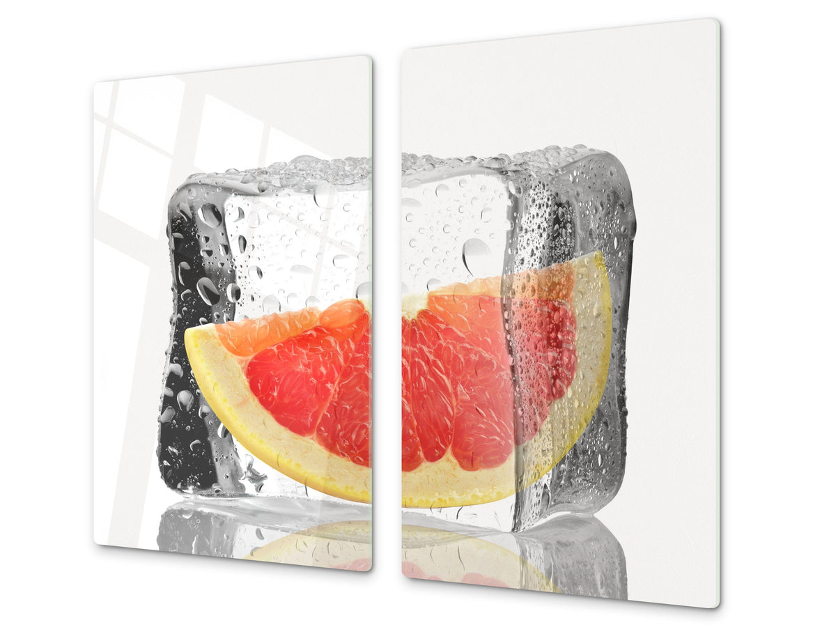 KITCHEN BOARD & Induction Cooktop Cover  D07 Fruits and vegetables: Grapefruit 2