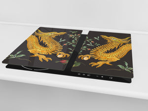 Worktop saver and Pastry Board D13 Images: Yellow dragons
