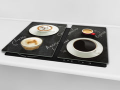 Glass Kitchen Board 60D07: Types of coffee 1