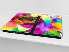 Induction Cooktop cover 60D06A: Colorful rose