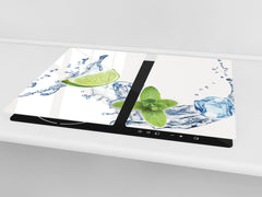 KITCHEN BOARD & Induction Cooktop Cover  D07 Fruits and vegetables: Lime 16
