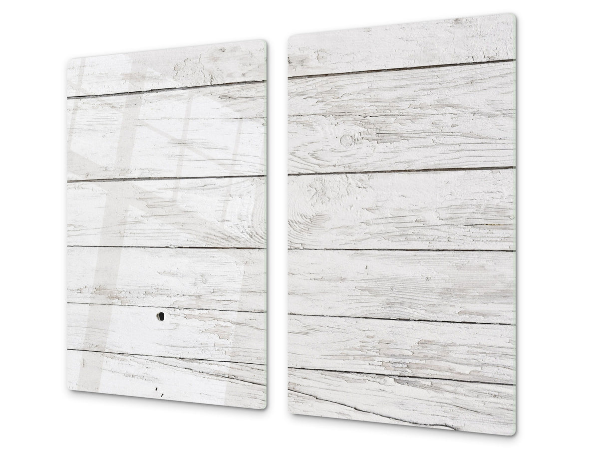 Tempered GLASS Kitchen Board – Impact & Scratch Resistant D10B Textures Series B: Wood 5