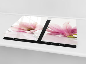 Glass Cutting Board and Worktop Saver D06 Flowers Series: Flower 1