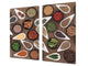 Glass Kitchen Board 60D03A: Mosaic from spices 1