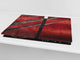 Planche à découper en verre trempé et couvre-cuisinière; D10B Série Textures: Texture 115