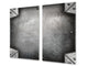 Tempered GLASS Kitchen Board – Impact & Scratch Resistant D10B Textures Series B: Steel 3