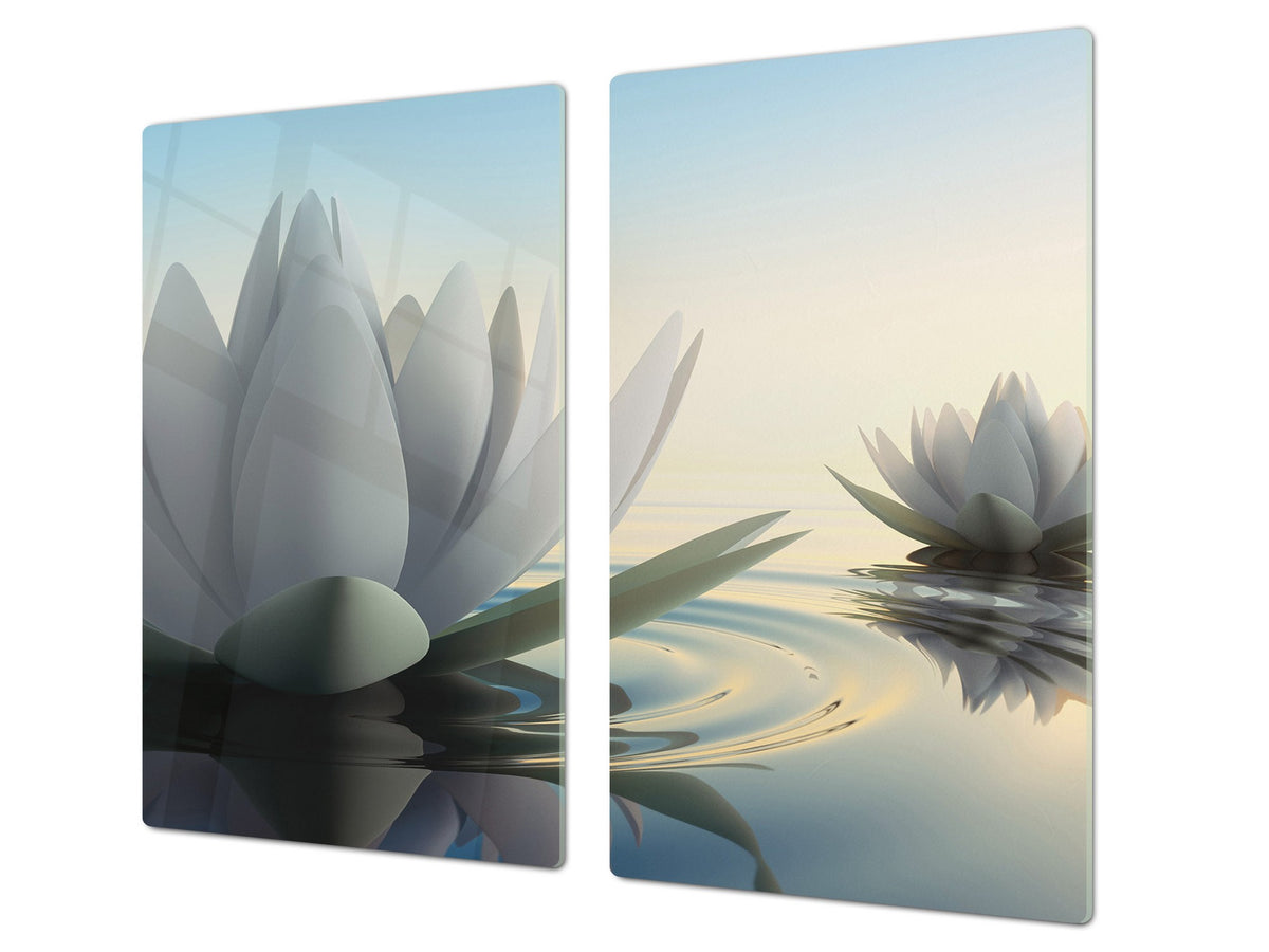 Induction Cooktop cover 60D06A: Lotus flower 1