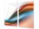 Schneidbrett aus Hartglas und schützende Arbeitsoberfläche D01 Abstract Series: Spectral